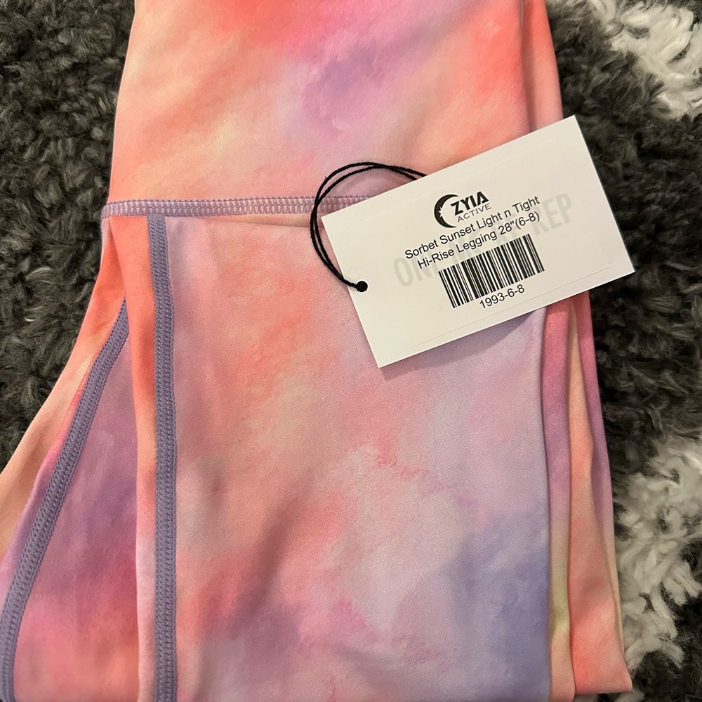 Zyia high-rise light and tight sorbet sunset legging.